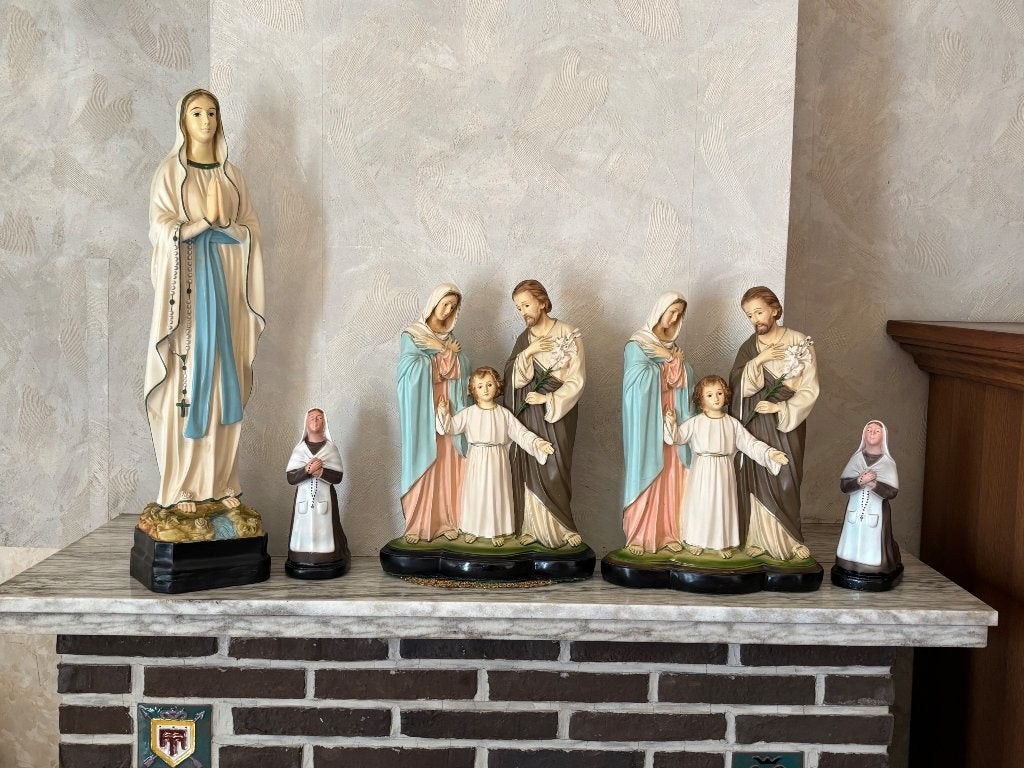 Mooie religieuze beelden met o.a. o.l.v. Lourdes, Enlèvement