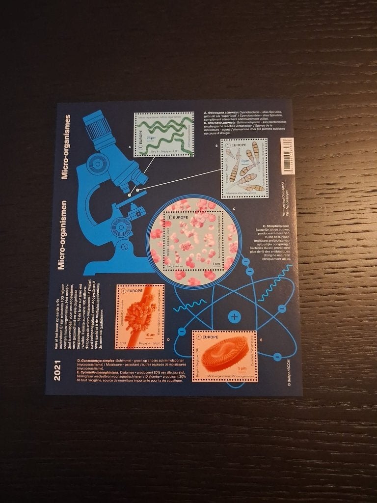 BL 298 Microorganismes 2021, Neuf, Enlèvement ou Envoi, Non oblitéré, Gomme originale