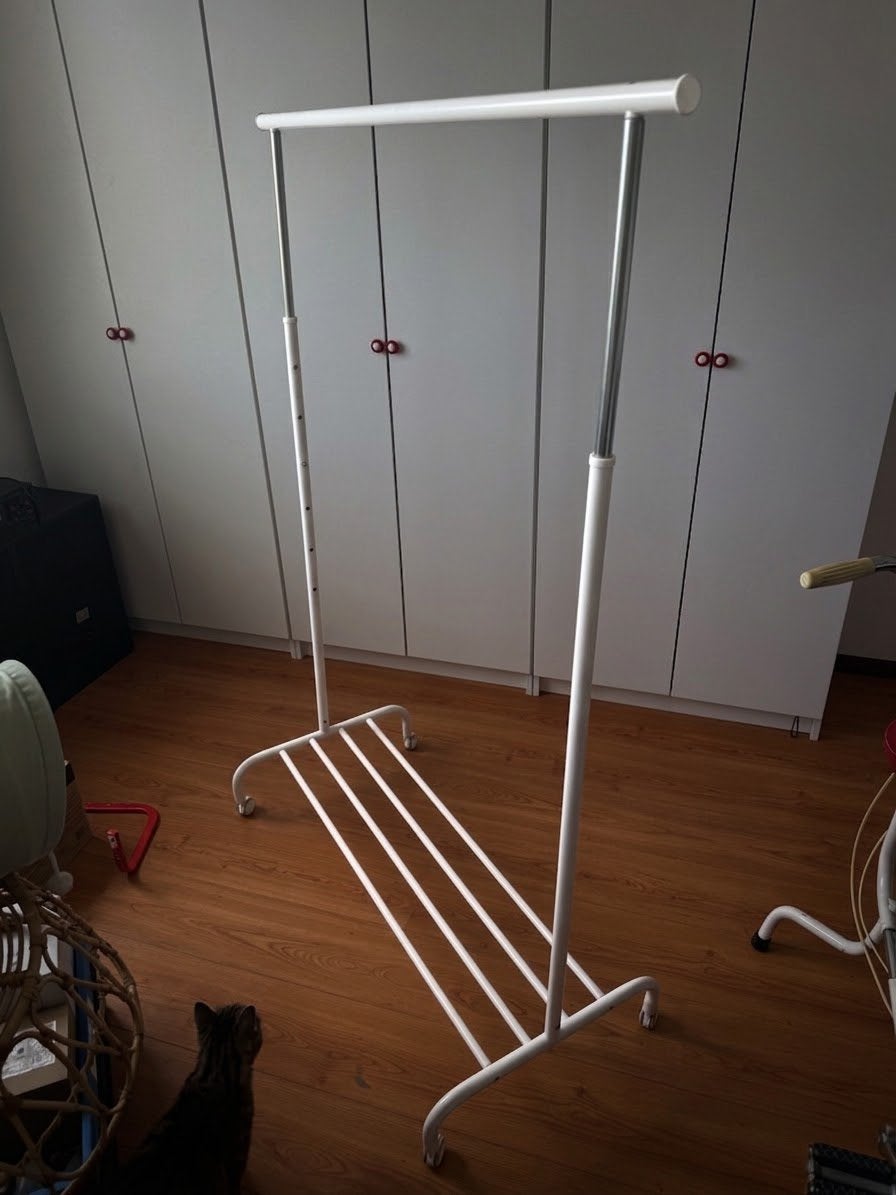Porte-vêtements Ikea RIGGA blanc, Enlèvement, Comme neuf