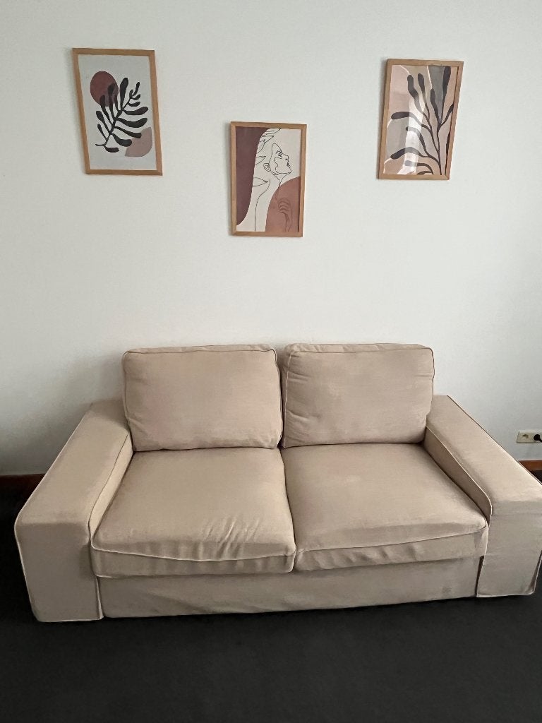 2-zitsbank - Ikea VIMLE, Gebruikt, 150 tot 200 cm, Tweepersoons, 75 tot 100 cm