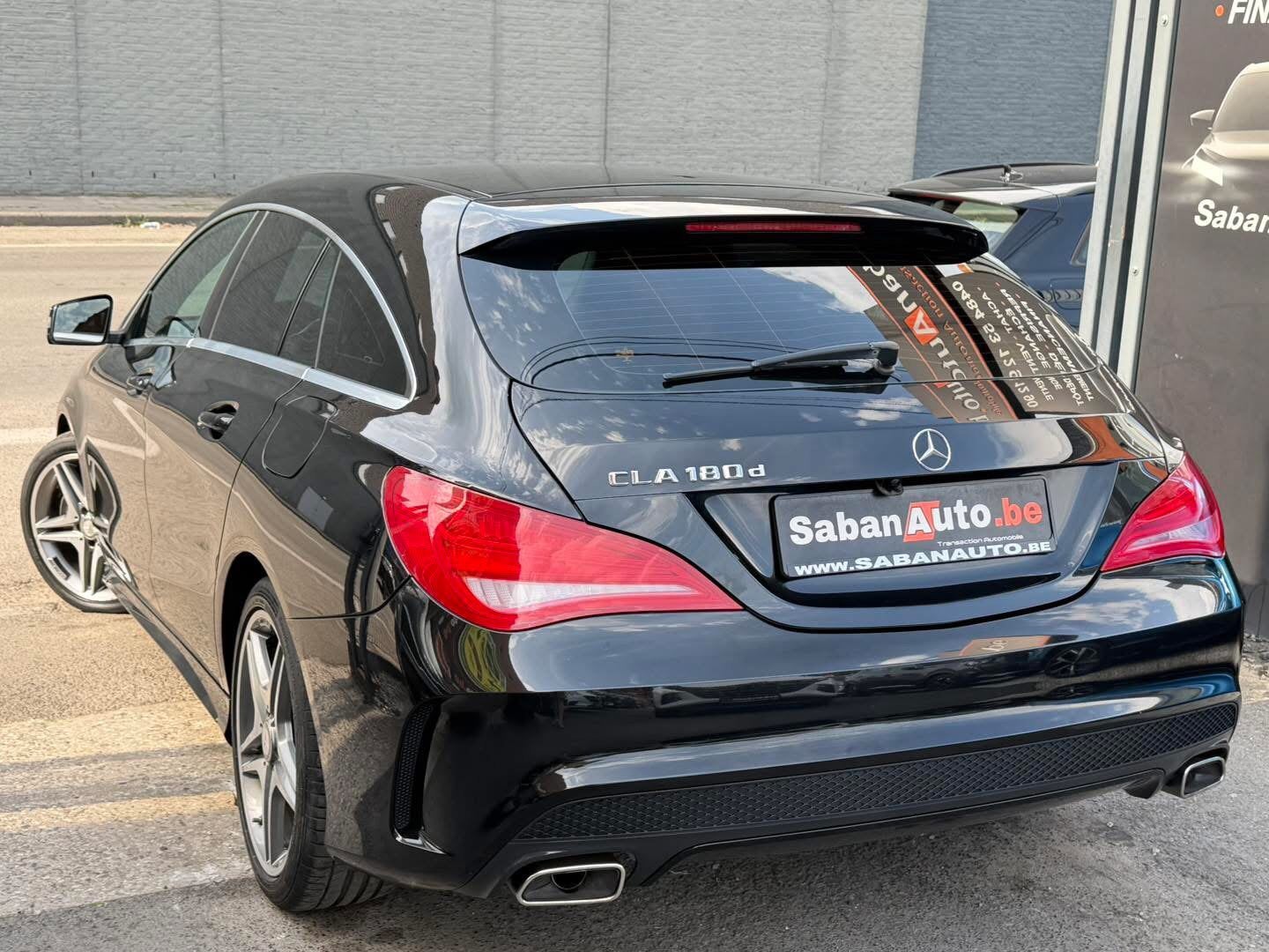 Mercedes Cla Shooting Brake 180 Cdi EURO 6 B EDITION AMG, Auto's, CLA, Zwart, Leder, 5 deurs