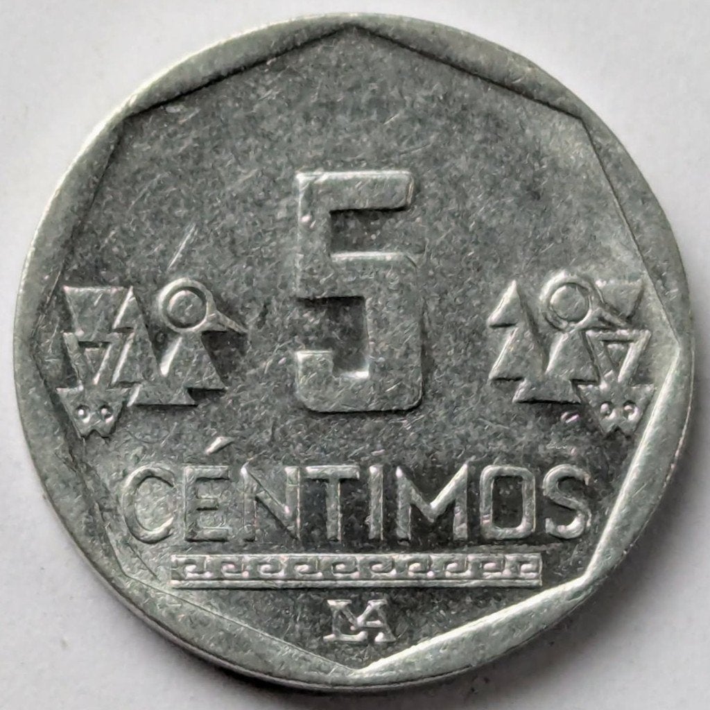 Peru - 5 centimos - 2018, Ophalen, Zuid-Amerika, Losse munt