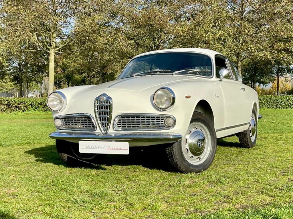 Alfa Romeo Giulia Sprint 1600, Autos, Cuir, Entreprise, Boîte manuelle, Bleu