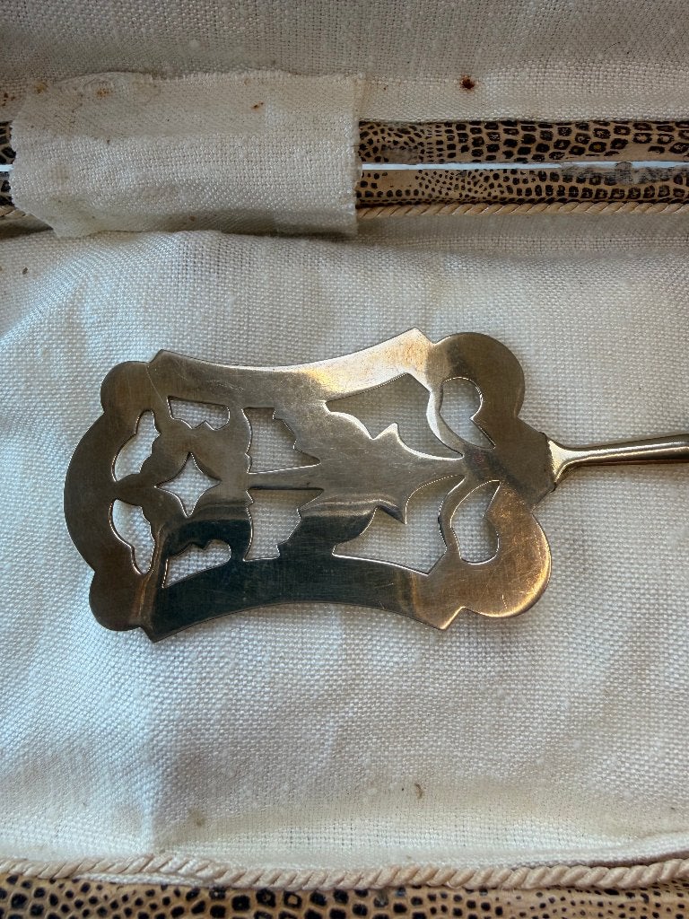 Ancienne Pelle de Service Moderniste – Argent Massif (1900), Antiquités & Art, Enlèvement ou Envoi