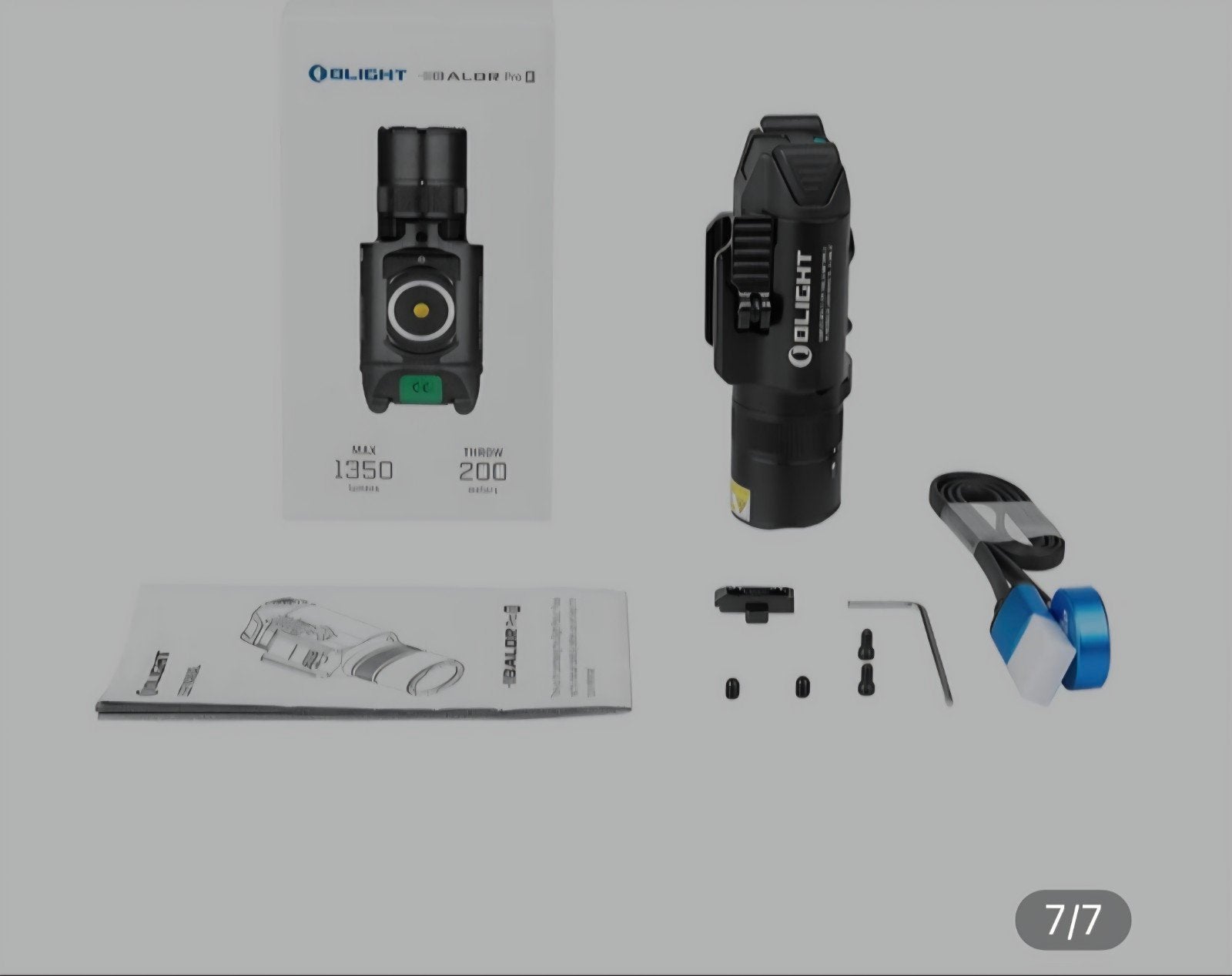 Baldr Pro R | Lumière d'arme et laser vert | Noir | Olight, Enlèvement ou Envoi, Batterie
