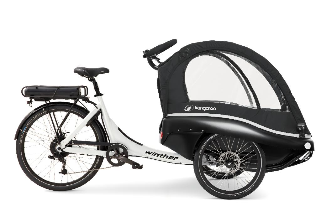 WINTHER Kangoroo Luxe bakfiets, Fietsen en Brommers, Ophalen, Nieuw, Schijfrem