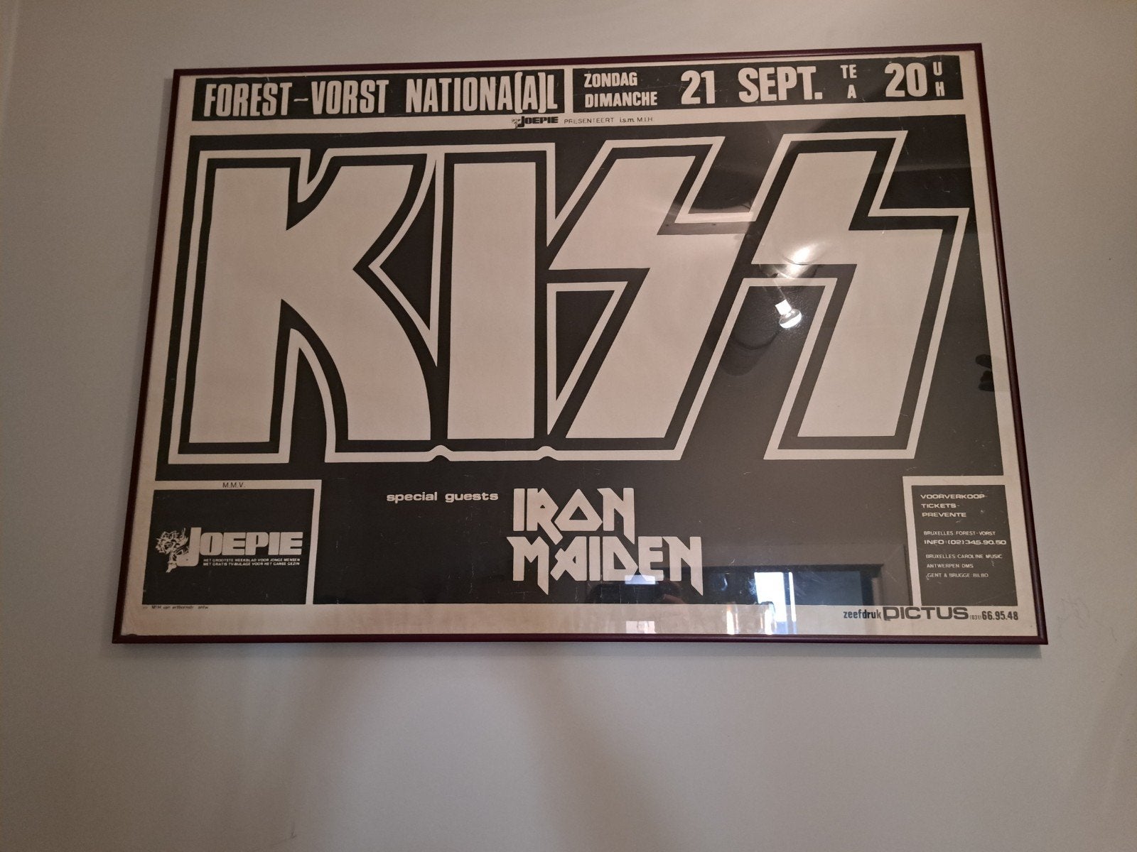 Poster KISS et Iron Maiden, Collections, Posters & Affiches, Enlèvement