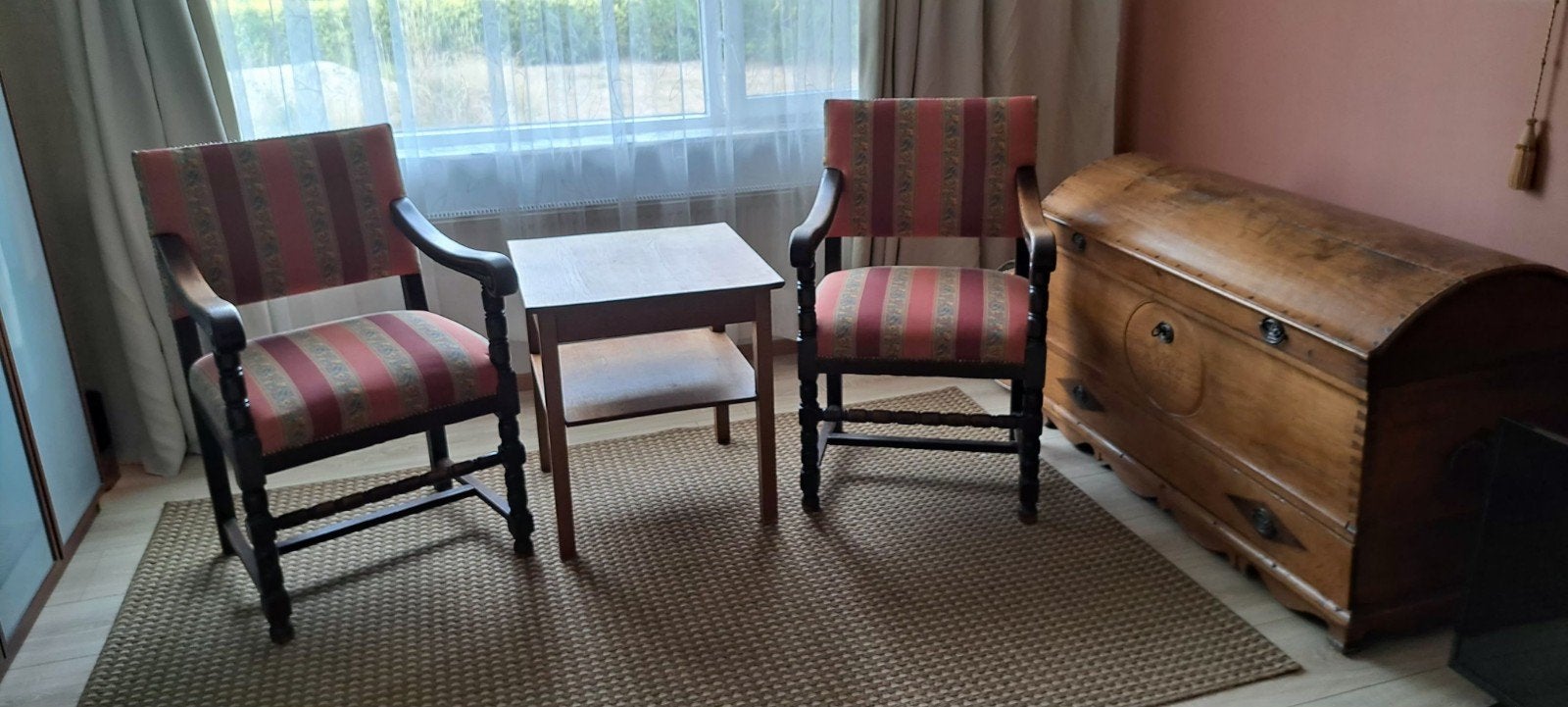 2x identieke kasteelstoel met armleggers, Antiek en Kunst, Antiek | Meubels | Stoelen en Sofa's, Ophalen