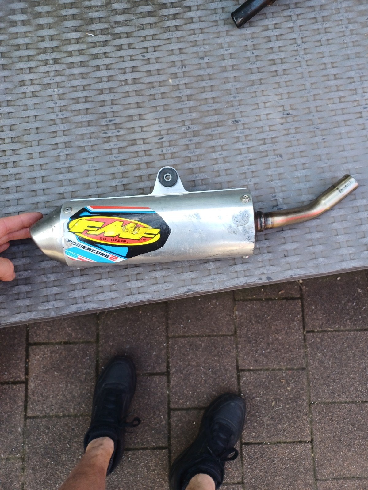 fmf uitlaat yz85cc, Motoren, Ophalen