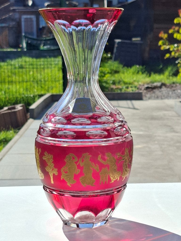 Vase danse de flore du Val Saint Lambert. Signé, Enlèvement