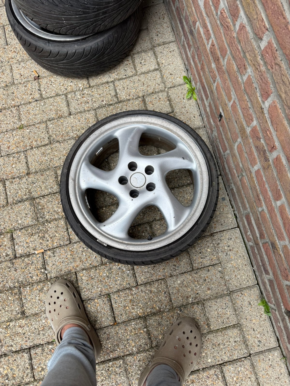 À vendre, jantes Porsche 17 pouces pour golf 2, Autos : Pièces & Accessoires, Pneus & Jantes, Enlèvement, Jante(s)