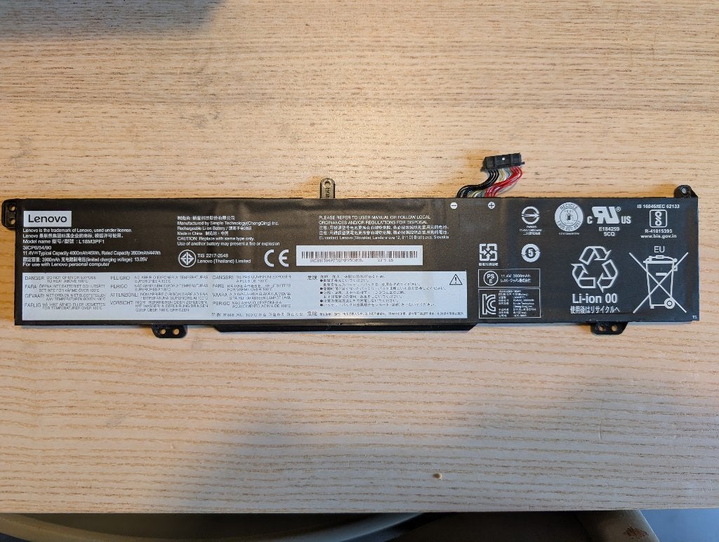 Batterie Lenovo L18M3PF1 45Wh IdeaPad L340-15/17IRH, Enlèvement ou Envoi, Reconditionné, Lenovo