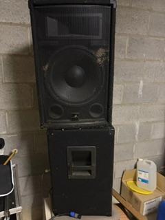 2 luidsprekers pa, Gebruikt, 120 watt of meer, Center speaker, Ophalen