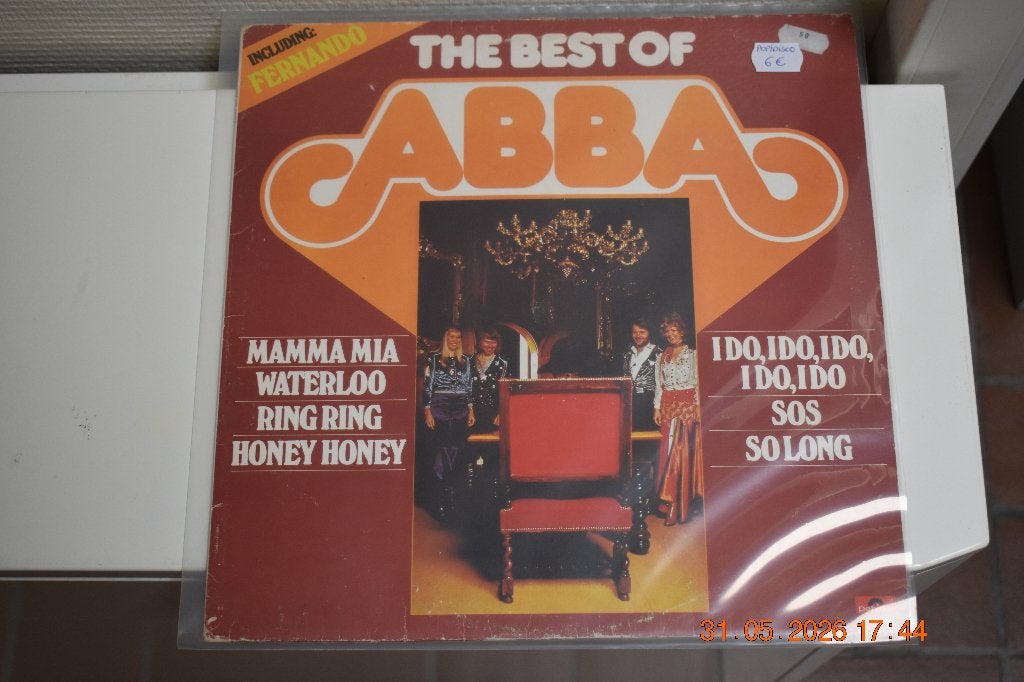 LP : The Best of Abba (Pop/Disco), Beschermende buitenhoes, Ophalen of Verzenden, Gebruikt