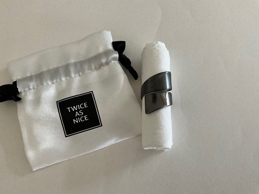 Twice as Nice ring maat 56 -  antraciet, Enlèvement ou Envoi, Neuf