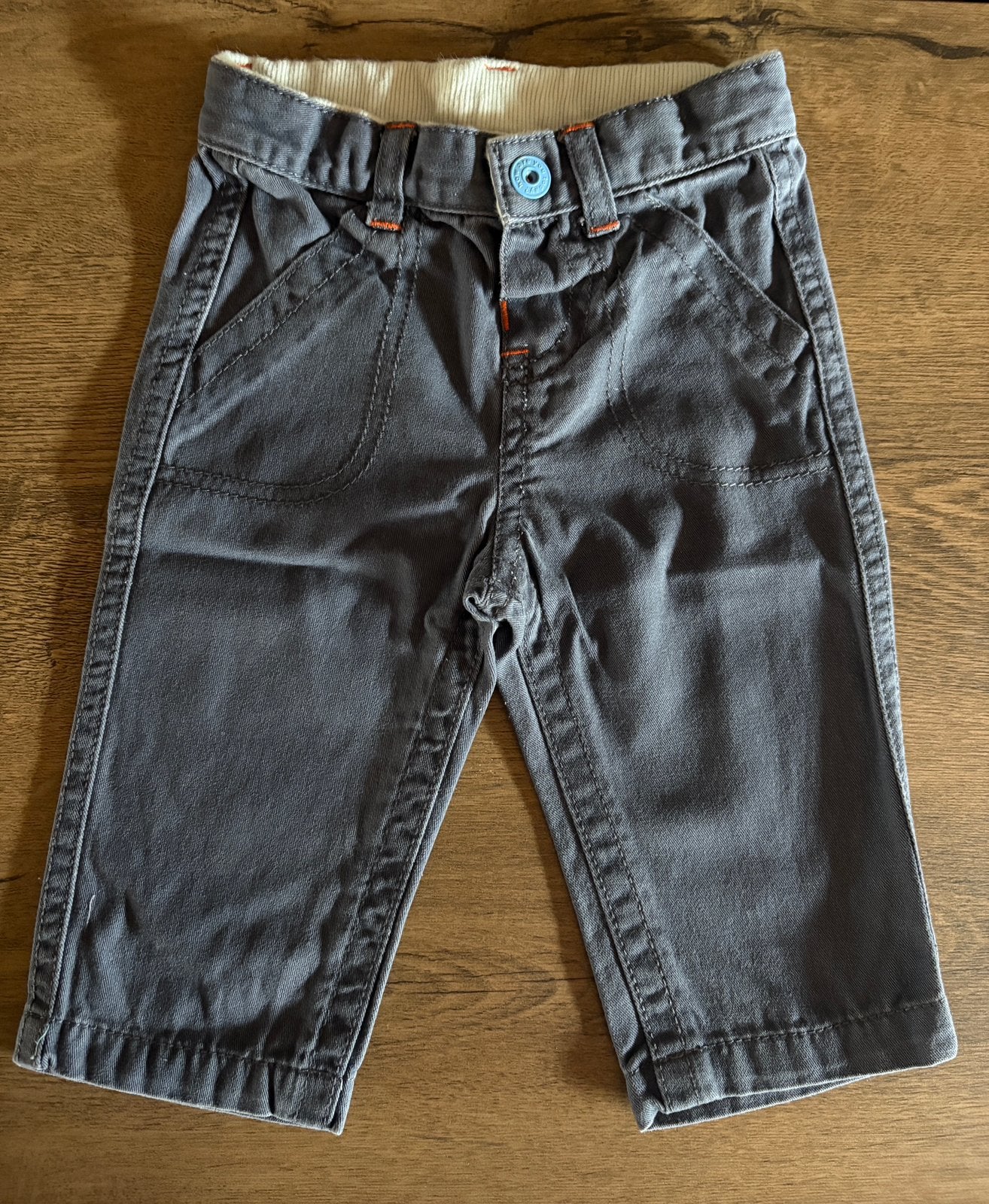 Pantalon gris bleuté HEMA  - 6 mois - 5€, Enlèvement ou Envoi, Comme neuf, Garçon, Pantalon