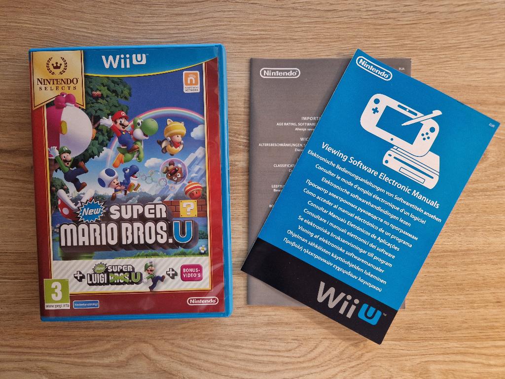 New Super Mario Bros U + New Super Luigi U (CIB) Wii U, Games en Spelcomputers, Ophalen, Zo goed als nieuw, Platform, 3 spelers of meer