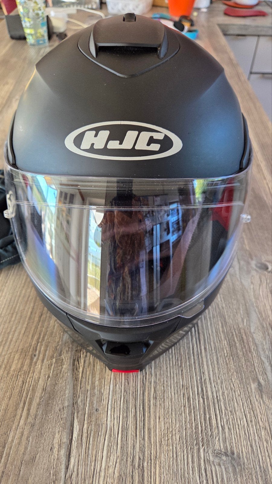 HJC modulaire helm met zonneklep, Motoren, Ophalen, Systeemhelm, HJC, S