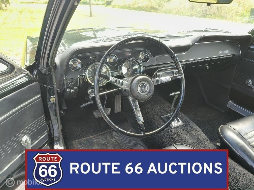 Ford Mustang | 1967 | Route 66 Auctions, Auto's, Zwart, Bedrijf, Handgeschakeld, Overige carrosserie
