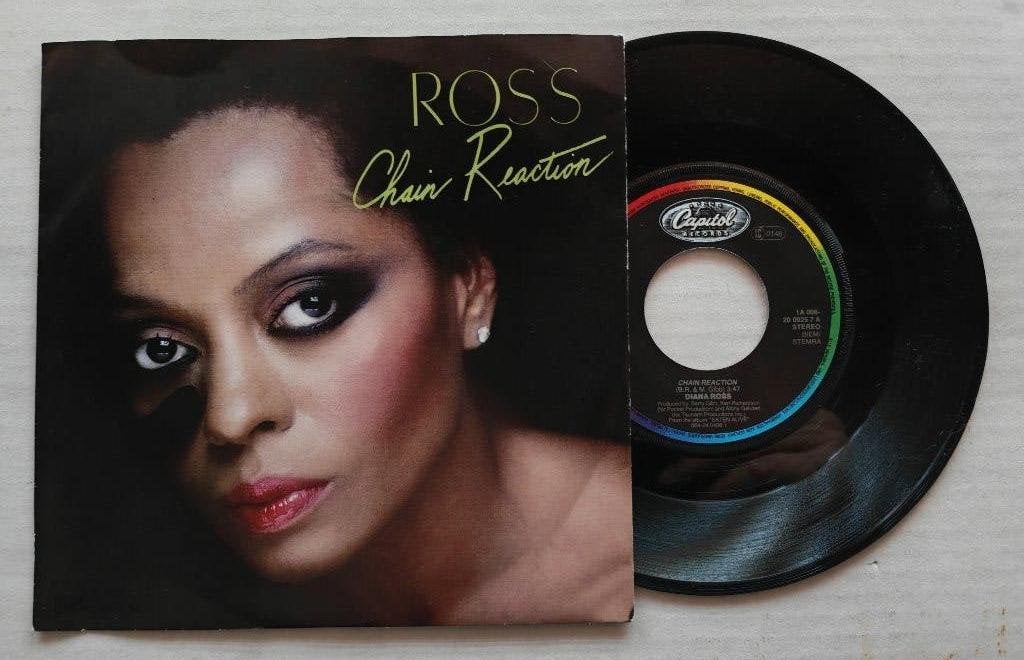 DIANA ROSS - Chain reaction (45t), Enlèvement ou Envoi, Comme neuf, 7 inch, R&B et Soul