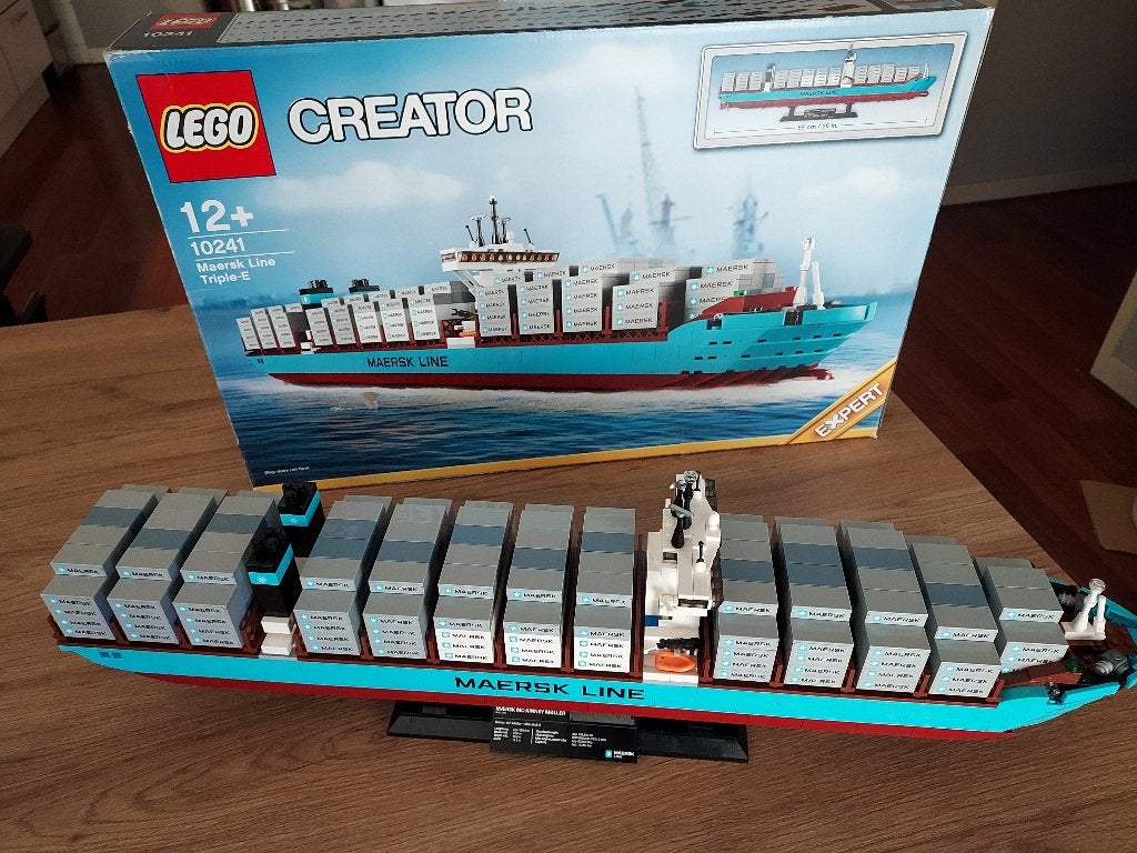 Ensemble de porte-conteneurs Lego Creator Maersk 10241, Enlèvement ou Envoi, Lego, Ensemble complet, Comme neuf