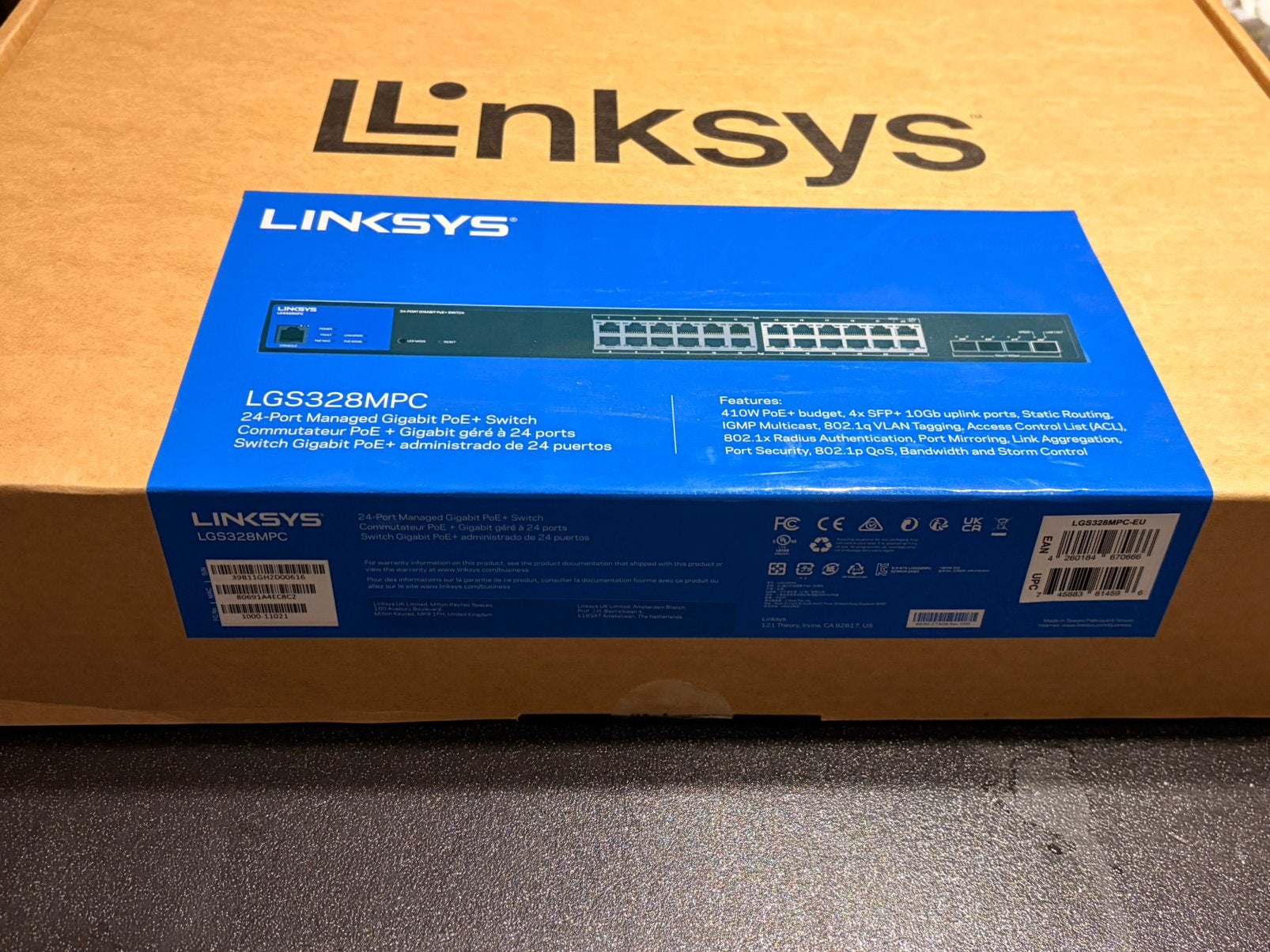 Linkys LG s328mpc 24 port neuf dans la boite, Informatique & Logiciels, Enlèvement, Comme neuf