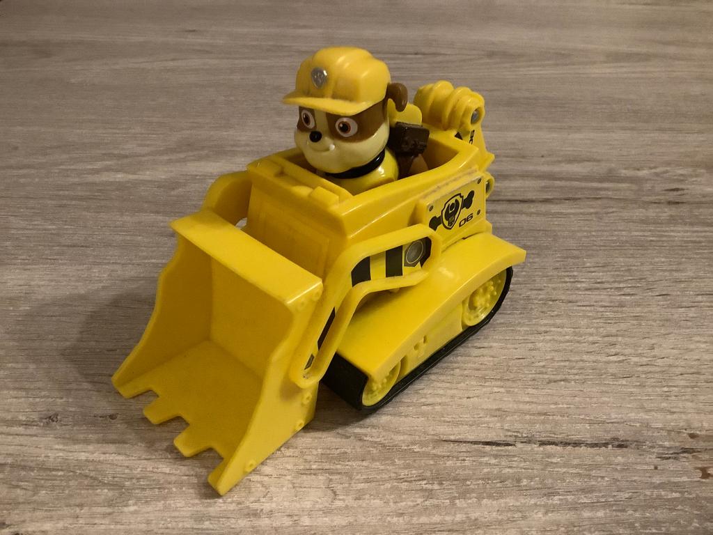 Paw Patrol Rubble Transforming Bulldozer, Kinderen en Baby's, Speelgoed | Actiefiguren, Ophalen of Verzenden, Zo goed als nieuw