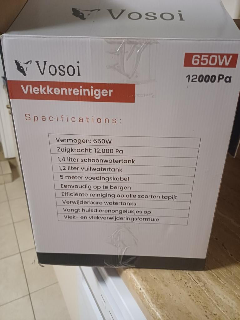 Waterstofzuiger merk vosoi, Electroménager, Aspirateurs, Enlèvement, Aspirateur d'eau