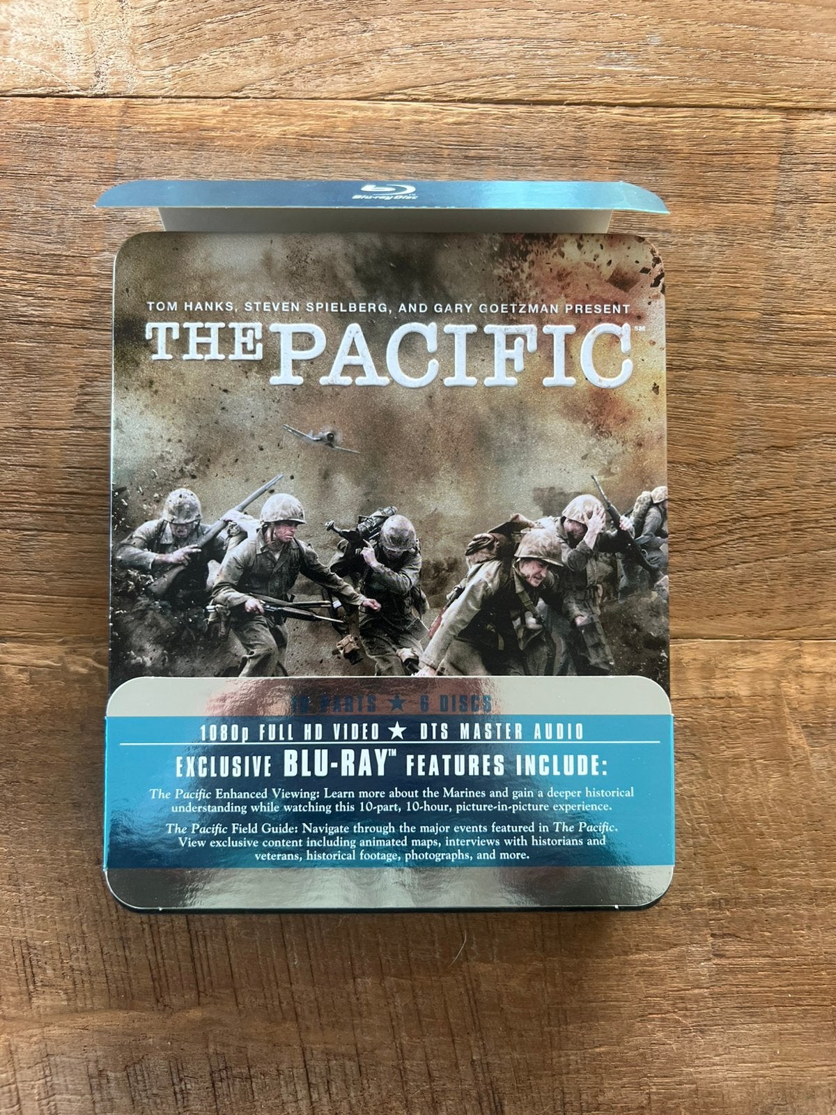 The Pacific bluray steel, Cd's en Dvd's, Blu-ray, Ophalen, Zo goed als nieuw
