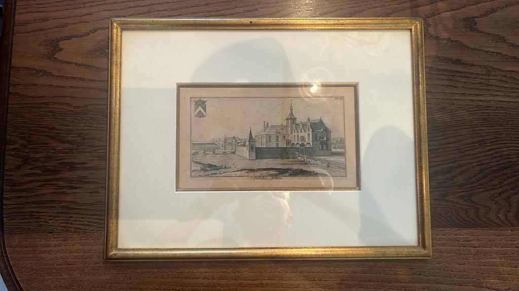 Schilderij Castellum Wildre, Ophalen, 32 cm, 45 cm