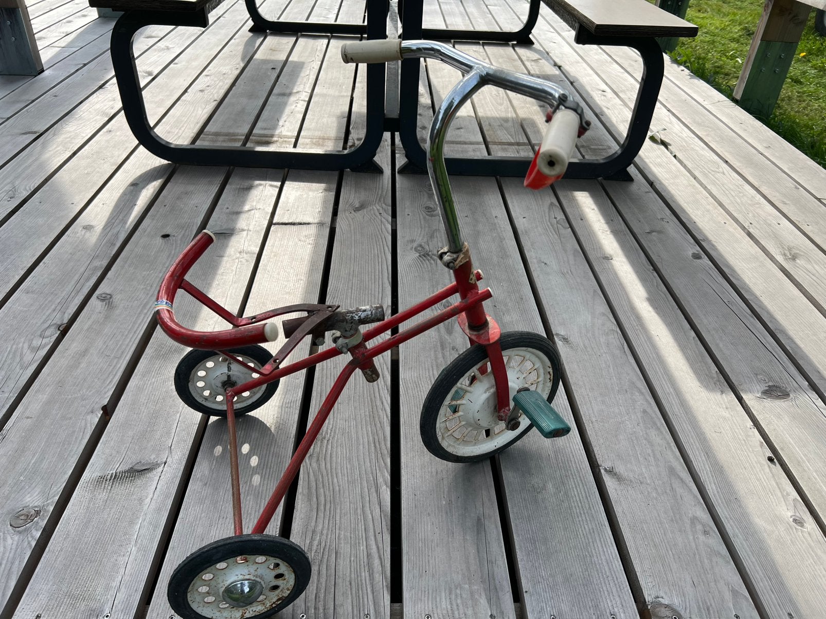 Vintage Franse kinderdriewieler, jaren 60/70, Ophalen, Gebruikt