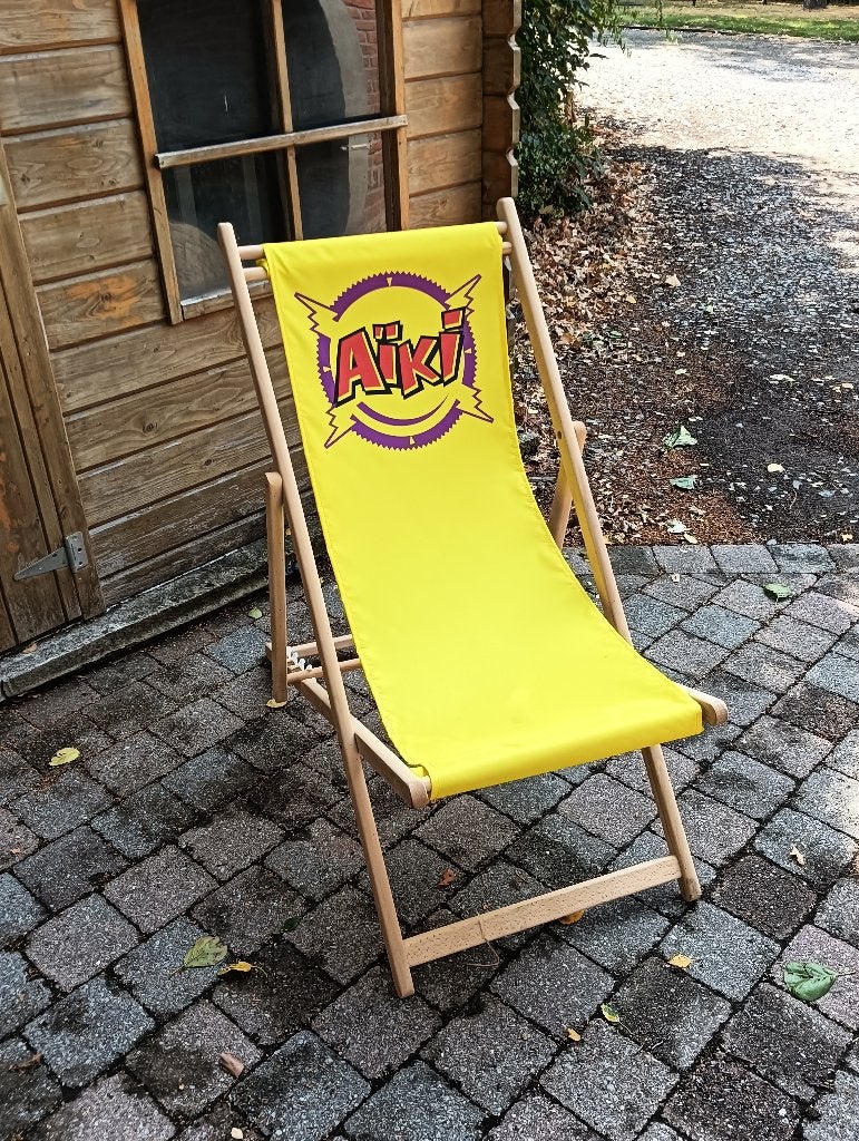 Strandstoel, Enlèvement, Comme neuf, Bois, Pliant