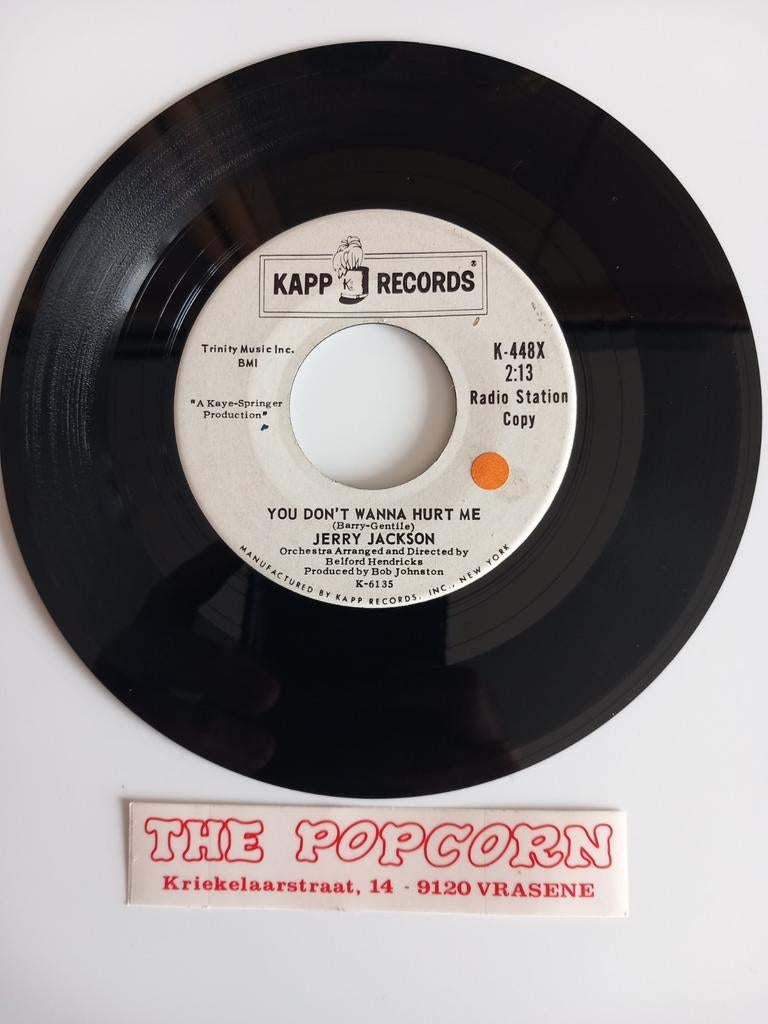 JERRY JACKSON . YOU DON'T WANNA HURT ME. 1962 USA 45T, Ophalen of Verzenden
