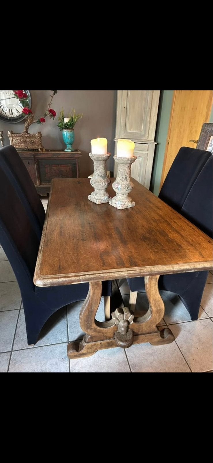 Antieke eettafel eiken, Ophalen