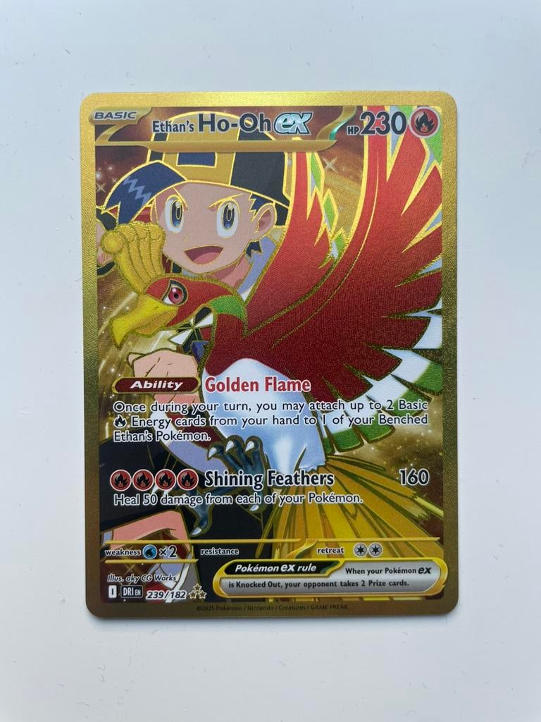 Ethan’s Ho-Oh ex 239/182 - Destined Rivals – Near Mint, Ophalen, Nieuw
