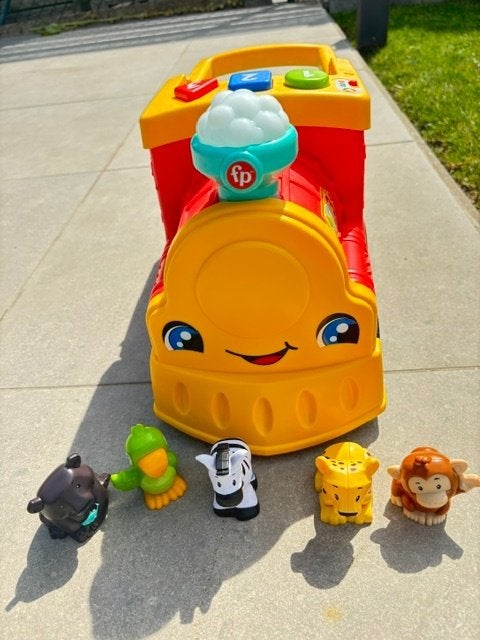 Speelgoed dierentrein, Enfants & Bébés, Jouets | Jouets en bois, Enlèvement, Neuf, Jouet à Rouler ou à Bascule