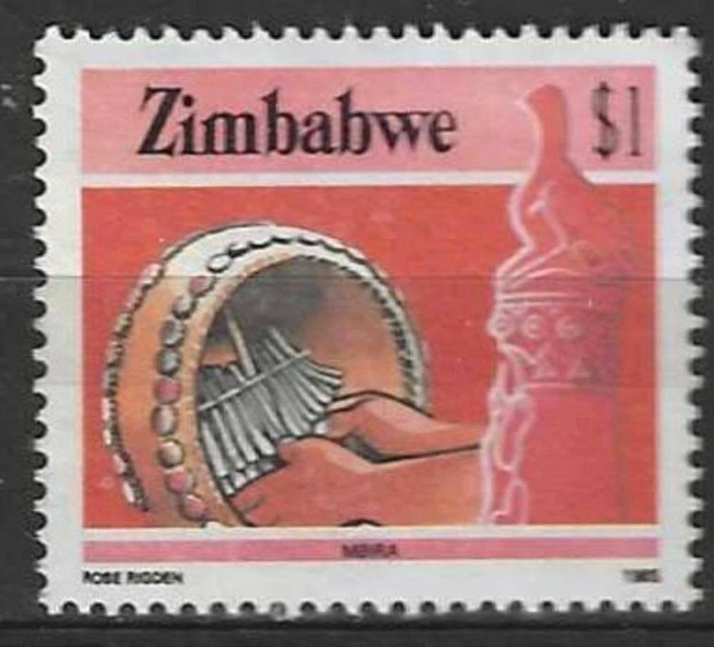 Zimbabwe 1985 - Yvert 102 - La vie au Zimbabwe (ST), Timbres & Monnaies, Timbres | Afrique, Affranchi, Zimbabwe, Envoi