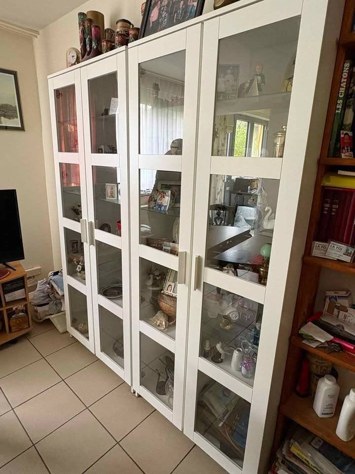 vitrines comme neuves, 25 à 50 cm, Avec porte(s), Comme neuf, Verre