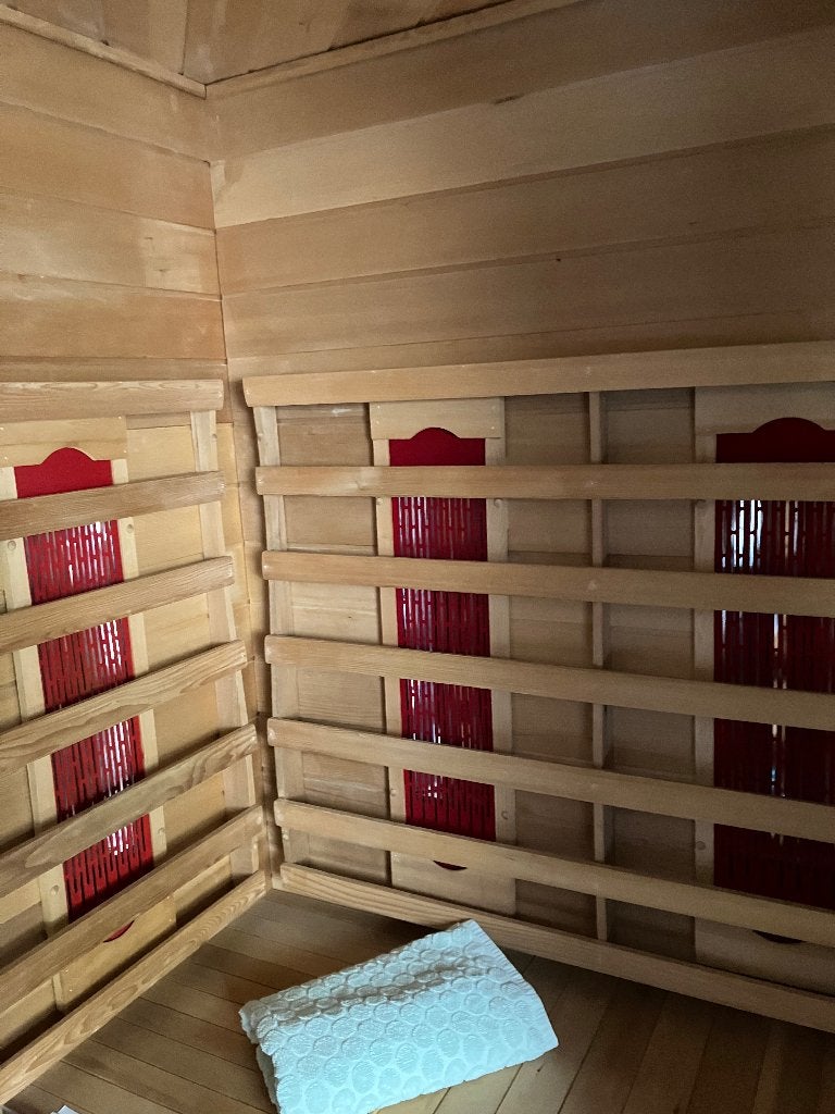 Infra rood sauna, Sport en Fitness, Sauna, Ophalen, Zo goed als nieuw, Infrarood, Complete sauna
