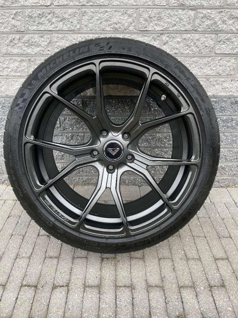 Orginele Vorsteiner V-FF103 19" velgen met banden, Gebruikt, 265 mm, Banden en Velgen, Personenwagen