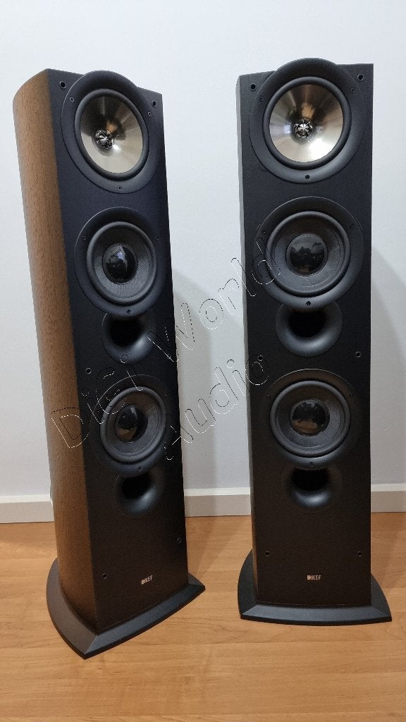 KEF IQ90 in de elegante kleur Black ash, Audio, Tv en Foto, Luidsprekerboxen, 150 watt of meer, Vloerstaande luidspreker, Basreflex