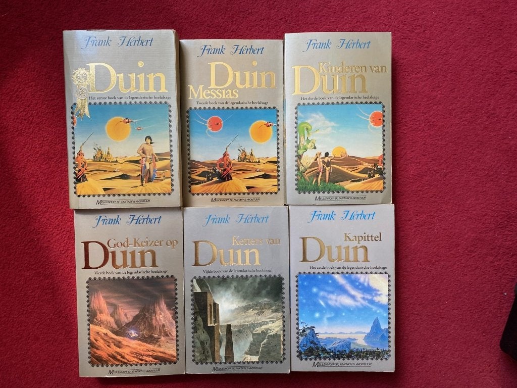 FRANK HERBERT DE SERIE OVER DUIN COMPLEET IN GOEDE STAAT ,MO, Ophalen of Verzenden