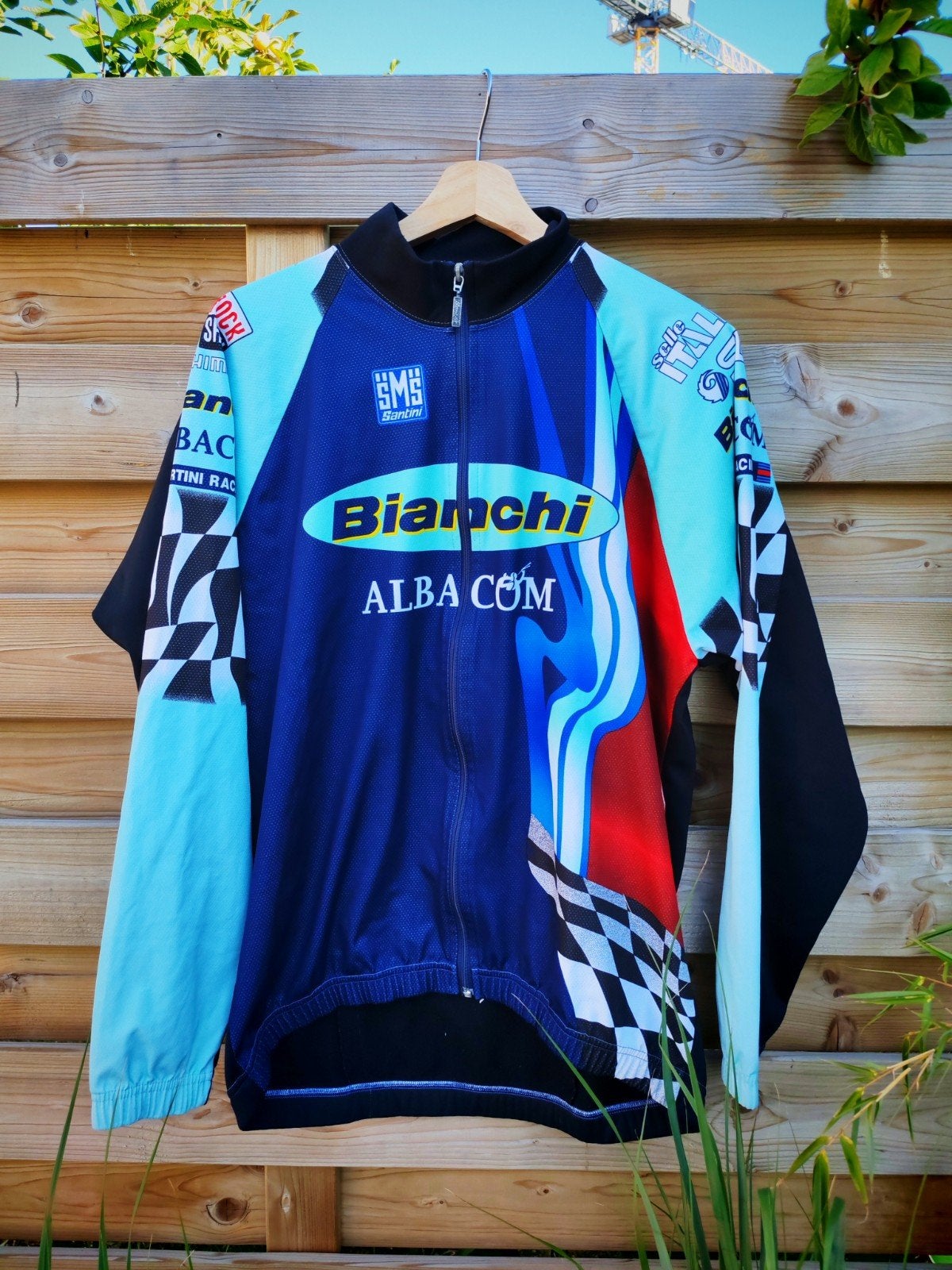 1993-93 vimtage Bianchi - Alba Com Windjack:, Fietsen en Brommers, Fietsaccessoires | Fietskleding, Ophalen of Verzenden