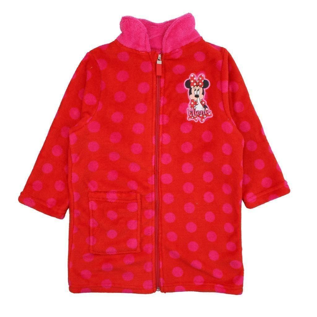 Minnie Mouse Badjas Rood - Dots - Mt 98-104-110-116-128-140, Kinderen en Baby's, Kinderkleding | Maat 110, Disney, Nacht- of Onderkleding