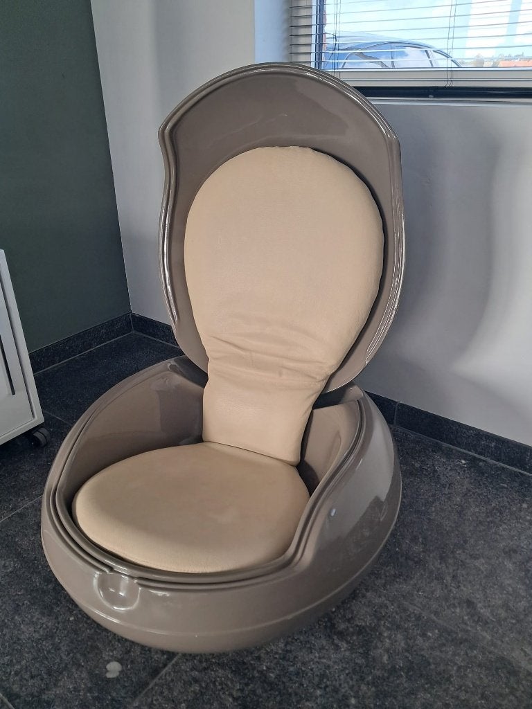 Garden Egg Chair 1998, design van Peter Ghyczy uit 1968, Ophalen, Grijs, 40 cm, Stoel