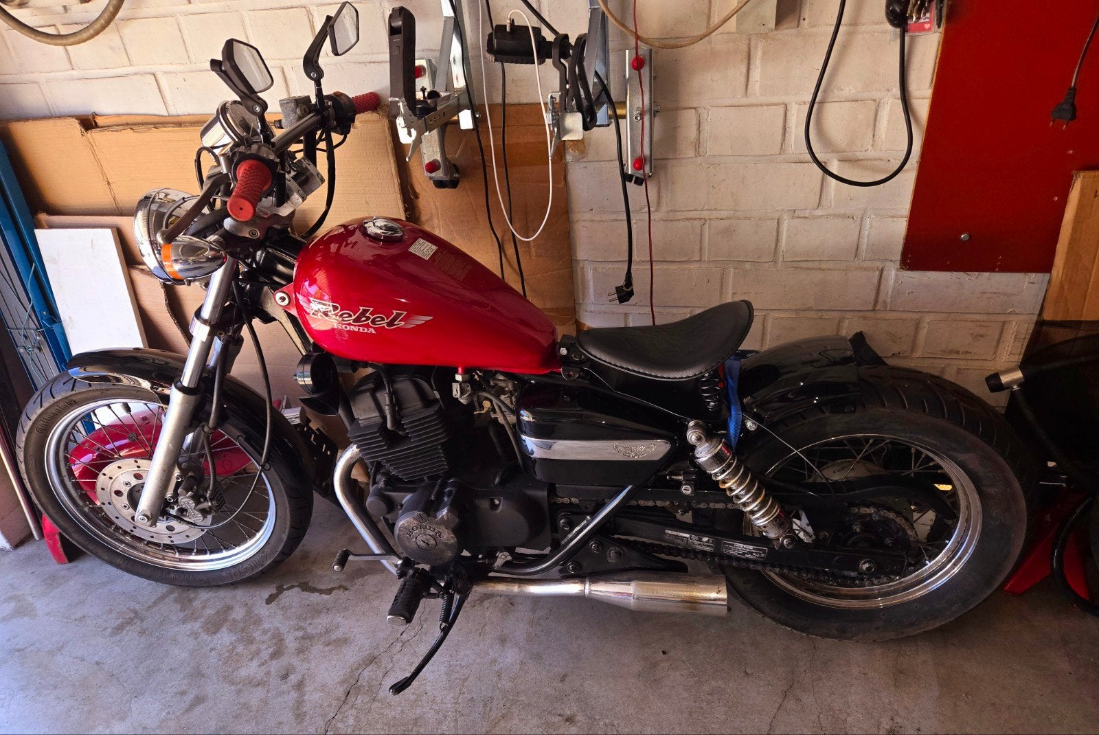 Honda Rebel 250cc project bobber, Motos, Motos | Yamaha, Particulier, Enlèvement