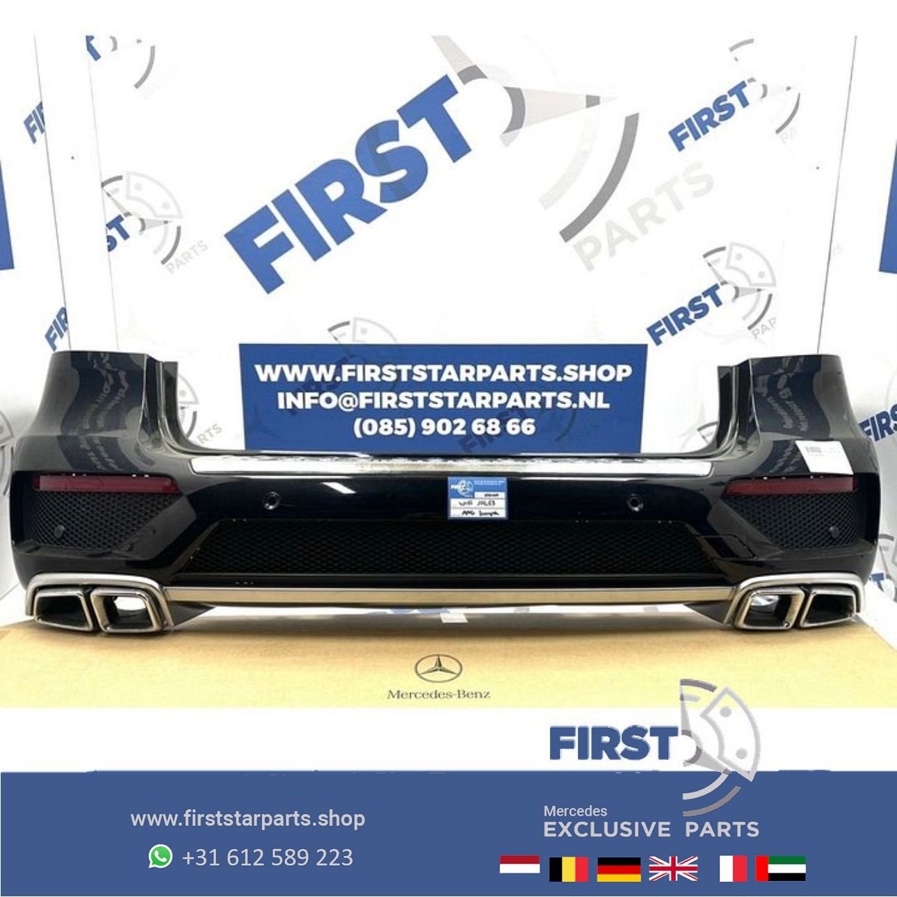 W166 ML63 AMG ACHTERBUMPER COMPLEET A1668855425 Mercedes M K