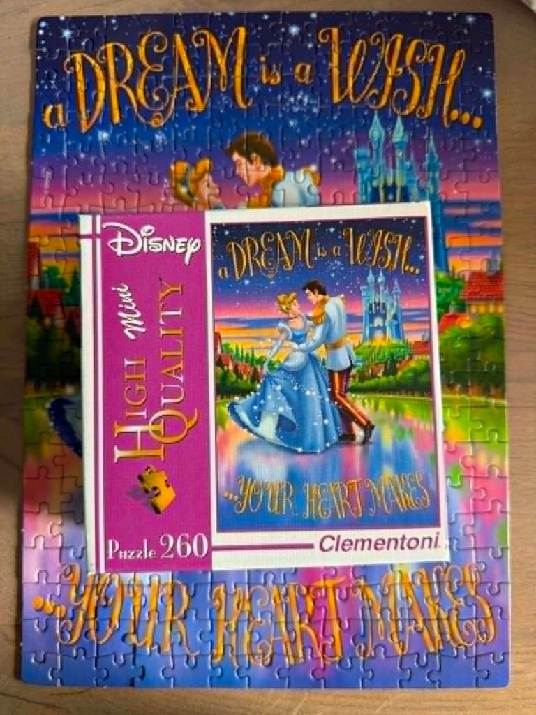 Puzzel Assepoester/ Cinderella Disney, Ophalen, Assepoester of Belle, Zo goed als nieuw, Overige typen