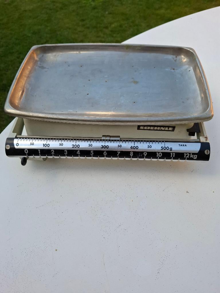 Oude Weegschaal, Elektronische apparatuur, Weegschalen, Ophalen, Gebruikt, Keukenweegschaal, 10 tot 50 kg