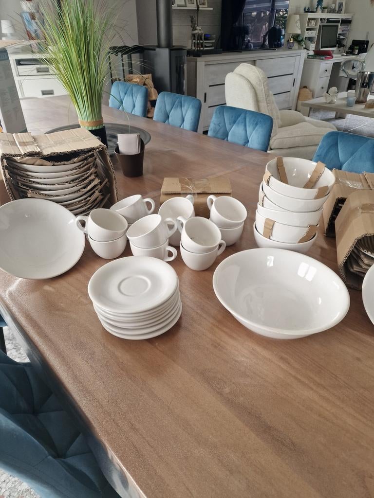 Nieuw 12-delig servies, grote borden ontbreken, Huis en Inrichting, Ophalen